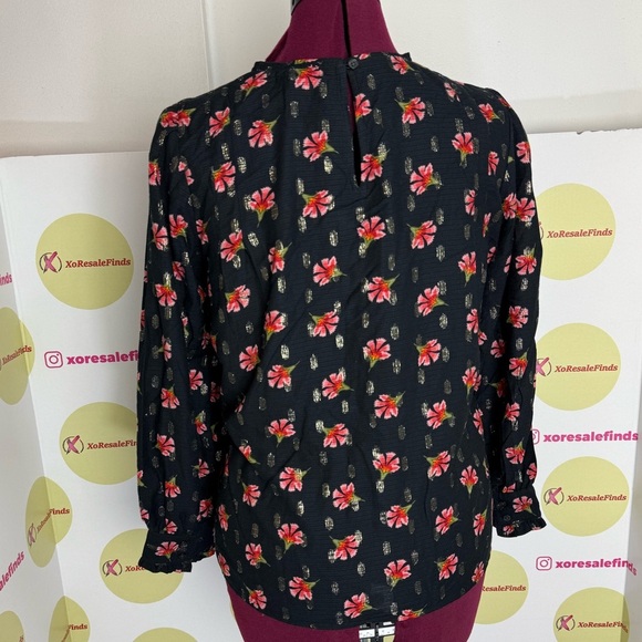 Loft Floral Long Sleeve Blouse - Picture 2 of 8